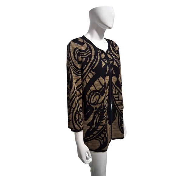 Misook Luxury Women's size Large Old Money Prep Country Club Classic Cardigan - Picture 7 of 13